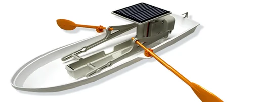 Solar Boat, Eco-Friendly Boat, Solar-Powered Vessel, Renewable Energy Boat, Green Marine Technology
